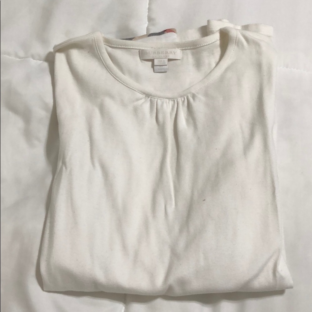 Burberry check long sleeve tee